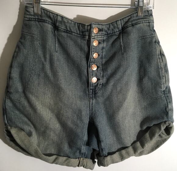Free People Pants - Free People We the Free Osaka Women's Size 27 Spearmint Relaxed Slouchy Shorts